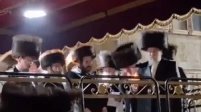 שמחת החתונה פון בן כ"ק אדמו"ר מסקווירא בארא פארק שליט"א 