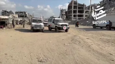 די רויטע קרייץ און חאמאס ארבעטן צוזאמען צו טרעפן נאך גופים פון משכונות 