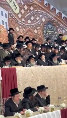 צענטראלע מעמד ירושלים של מעלה בראשות כ"ק אדמו"ר מסאטמאר שליט"א 