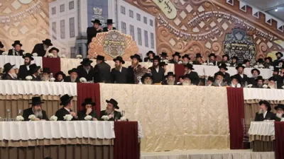 צענטראלע מעמד ירושלים של מעלה בראשות כ"ק אדמו"ר מסאטמאר שליט"א 