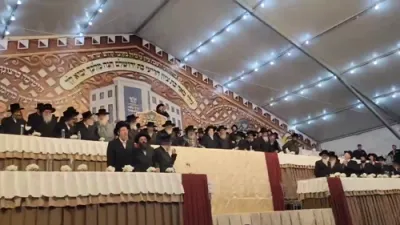 צענטראלע מעמד ירושלים של מעלה בראשות כ"ק אדמו"ר מסאטמאר שליט"א 