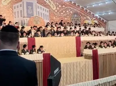 צענטראלע מעמד ירושלים של מעלה בראשות כ"ק אדמו"ר מסאטמאר שליט"א 