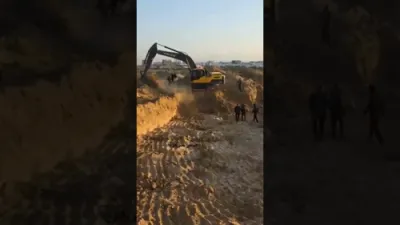 עגיפטישער הולף'ס אגענטן ביים נעמען דיירעקציעס פון כאמאס אין עזה 