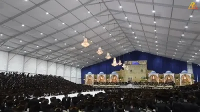 ניגוני התעוררות, שלש סעודות ביי כ"ק אדמו"ר מסאטמאר שליט"א אין מירון