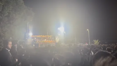 ערשטע חלק פון די גרויסארטיגע מעמד ההדלקה פון כ"ק אדמו"ר מסאטמאר שליט"א אין מירון