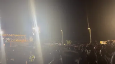 ערשטע חלק פון די גרויסארטיגע מעמד ההדלקה פון כ"ק אדמו"ר מסאטמאר שליט"א אין מירון