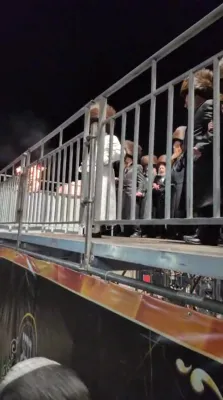 ערשטע חלק פון די גרויסארטיגע מעמד ההדלקה פון כ"ק אדמו"ר מסאטמאר שליט"א אין מירון