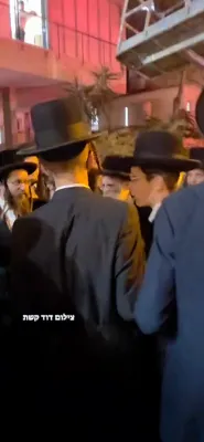 די מעמד אין בני ברק בראשות כ"ק אדמו"ר מסאטמאר שליט"א 