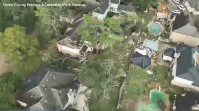 איבער 100 הייזער געשעדיגט נאך א טארנאדא אין טעקסאס