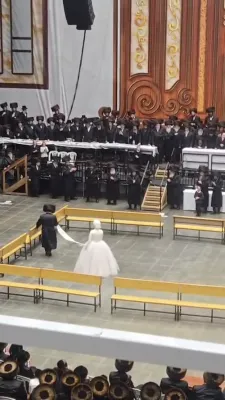 פולע גאלעריע פון שמחת החתונה בחצר הקודש סקווירא וויזניץ 