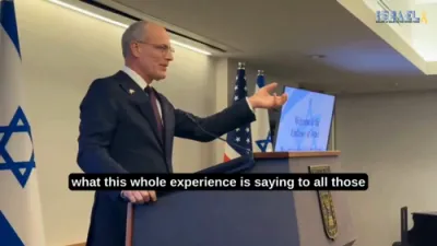 אמבאסאדאר לייטער רעדט ביי א לויה פון א משכון 