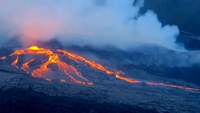 פרישע דראמאטישע לאווא ווערט געזען אין האוואי