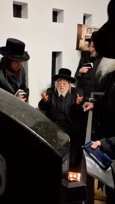 מסע הרה"צ המשפיע רבי יצחק משה ערלאנגער שליט"א לפולין להילולת הרבי ר' הערש מרימנוב זי"ע