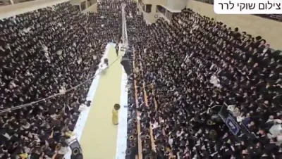 מלוה מלכה אין ירושלים בראשות הרה"צ רבי אלימלך בידערמאן שליט"א 