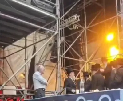 מעמד קבלת פנים פאר כ"ק אדמו"ר מסאטמאר שליט"א אין בני ברק