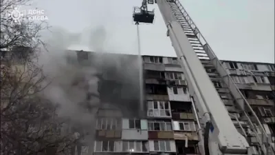 קיעוו איז אטאקירט געווארן דורך 600 דראונס איבערנאכט 