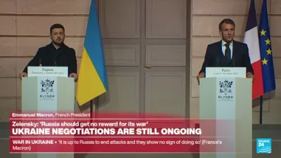 מאקרון רעדט פון די רוסישע קארופציע 