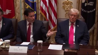 מארקא רוביא לויבט אויס טראמפ פארן ברענגען קלארקייט אין אויסערן פאלעסי