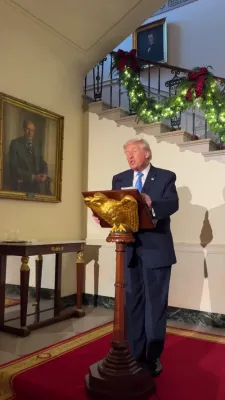 טראמפ געבט די האנער פאר די אומגעקומענע נעשענעל גארד שרה בעקסטראם 