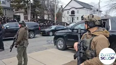 מייק דזשאנסאן און מייק לאולער ביי כ"ק אדמו"ר מסקווירא שליט"א 