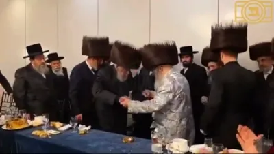 שמחת השבע ברכות לנכדת כ"ק אדמו"ר מסאטמאר שליט"א 