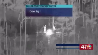 א טאטע און קינד ווערן געראטעוועט נאכן אראפפאלן פון א ATV אין פלארידע 