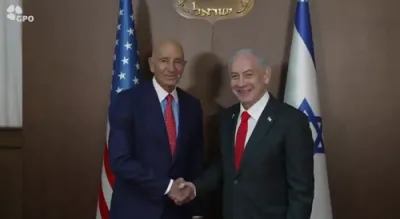 נתניהו טרעפט זיך מיטן אמעריקאנע שליח טאם באראק צו דיסקוסירן זיכערהייט אינעם געגנט