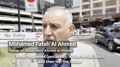 די טאטע לויבט אויס זיין זון אלץ העלד פארן אנטוואפנען דעם באנדי ביטש טעראריסט 