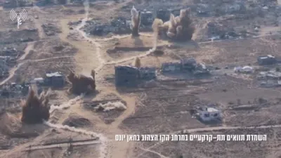 צה"ל האט חרוב געמאכט חאמאס טונעלן אין חאן יוניס