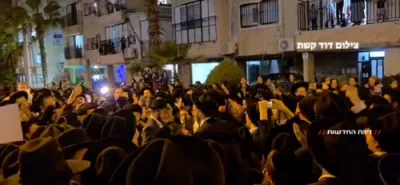 מעמד קבלת פנים פאר די אסירי עולם התורה אויף די בני ברקע גאסן