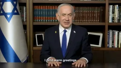 פרעמיער מיניסטער נתניהו שיקט חאגע גרוסן צו קריסטן איבער דער גארער וועלט.