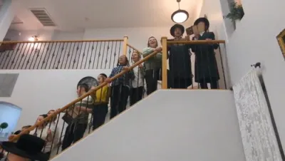 חנוכה אין קאסא גראנדא אריזאנע בראשות כ"ק אדמו"ר מדינוב שליט"א 