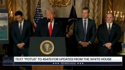 טראמפ'ס פולע רעדע אין מאראלאגא ריזארט איבער א נייע נעיווי שי