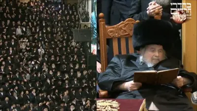 כ"ק אדמו"ר מבעלזא שליט"א ביים לעכט צינדן - זאת חנוכה