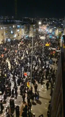 אלופי אלפי ישראל ביים עצרת קעגן די גזירת הגיוס בארץ הקודש