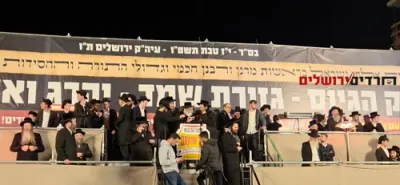 אלופי אלפי ישראל ביים עצרת קעגן די גזירת הגיוס בארץ הקודש