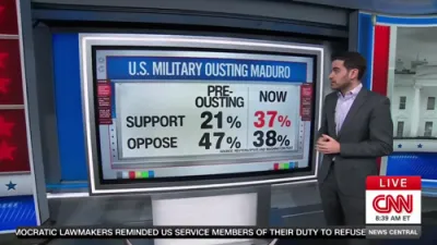 אמעריקאנער מיינונגען טוישן זיך צו שטיצע פאר טראמפ'ס מאדורא איבערפאל.