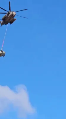 בלעק האק העליקאפטער קרעשט אין גוש עציון, קיין פאַרוואונדעטע נישט געמאלדן.