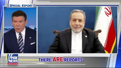 ברעט בעיר פון פאקס ניוז ברענגט ארויף א איראנע מיניסטער צו רעדן וועגן די ארטיגע פראטעסטן און טויט פון די רעזשים 