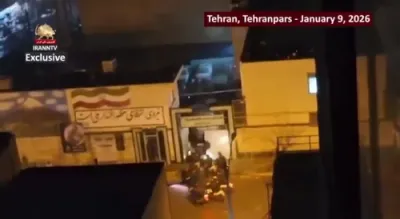 טעהראן'ע גאסן זעהן אויס ווי א מלחמה זאנע צווישן די פראטעסטן.