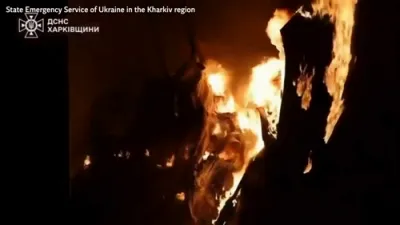 אוקריינא איז אטאקירט געווארן דינסטאג נאכט פון די לופט