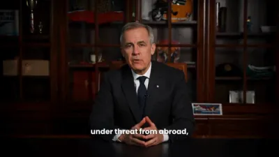 קאנאדישער פרעמיער מיניסטער קארני מעלדט א קאמפיין "קויף קאנאדישער" אינלענדישע איניציאטיוו.