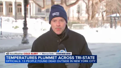 דרייצן היימלאזע שטארבן אין ניו יארק נאך א טויטלעכן יאנואר ווינטער שטורעם.