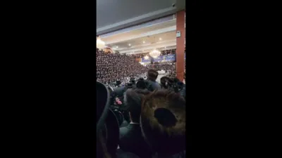 הגה"צ אבד"ק סאטמאר וויליאמסבורג שליט"א במצוה טאנץ של נכדתו