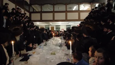 כ"ק אדמו"ר מסקולען שליט"א פון לעיקוואד אויף שבת קודש אין דרום לעיקוואד שכונת אוק וויין