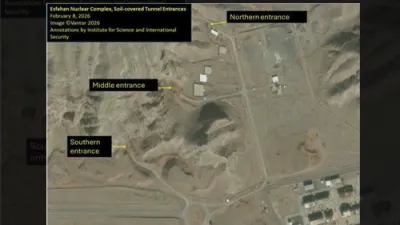 סאטעליט בילד: איראן גייט באהאלט אנגערייכערטע אוראניום ביים איספאהאן נוקלעארן קאמפלעקס.