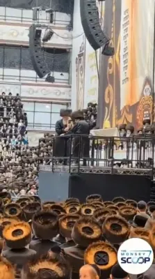 ווידיאוס פון די גרויסע מעמד סיום די רבי'ס ספר תורה נעכטן אין חצר הקודש סקווירא