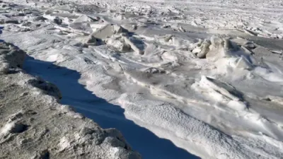 לאקאלע איינוואוינער באריכטן דעם ברייטסטן ים אייז זינט 1977 אין דעלאווער בעי