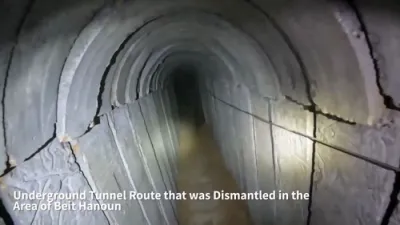 צה"ל האט אויפגעדעקט א קילאמעטער לאנג חאמאס טונעל אין עזה.