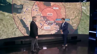 איבערגעטריבענע באריכט אז איראן האט ביי די 12 טאגיגע מלחמה חרוב געלייגט 5-6 פראצענט פון איזראעלי געביידעס